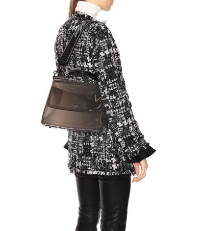 Shop Dolce & Gabbana Transparent Sicily Shoulder Bag
