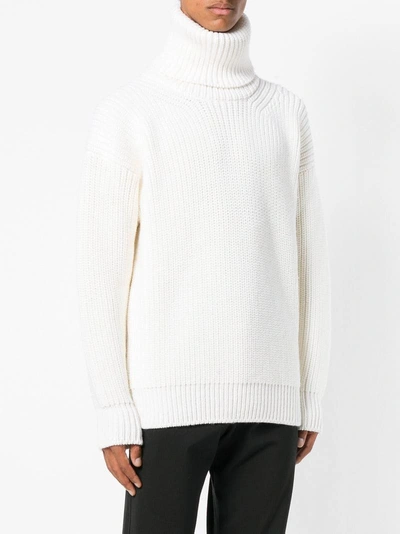 Shop Tom Ford Oversized Knit Sweater In White