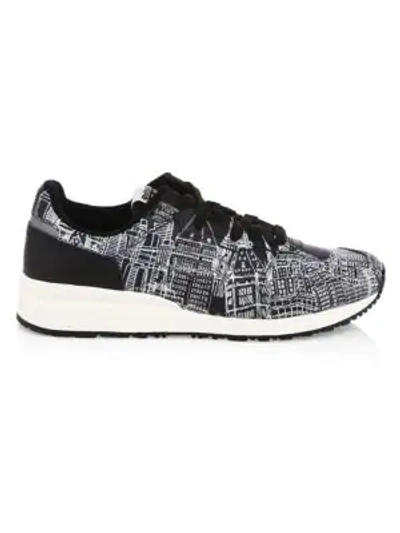 Shop Onitsuka Tiger Tiger Ally Graphic Sneakers In Black White