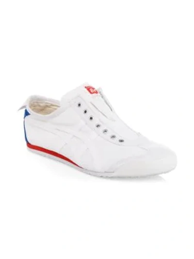 Shop Onitsuka Tiger Mexico Slip-on Sneakers In White