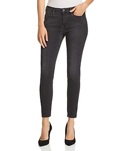 Shop Frame Le Skinny De Jeanne Tuxedo Stripe Jeans In Dunlop Coated Tux