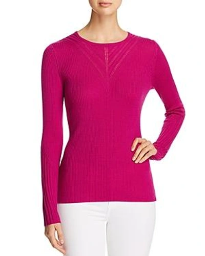 Shop Elie Tahari Noeleen Ribbed Wool Sweater - 100% Exclusive In Freesia