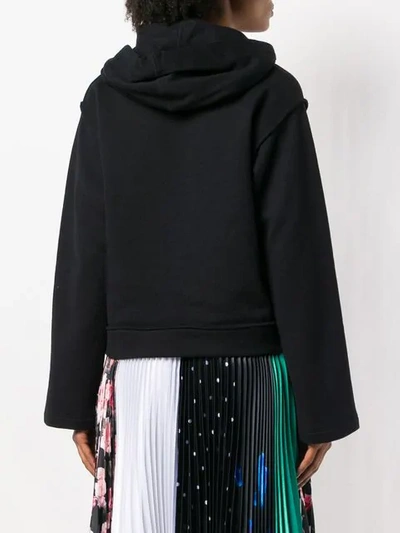 Shop N°21 Exclusive Lace Front Hoodie In Black