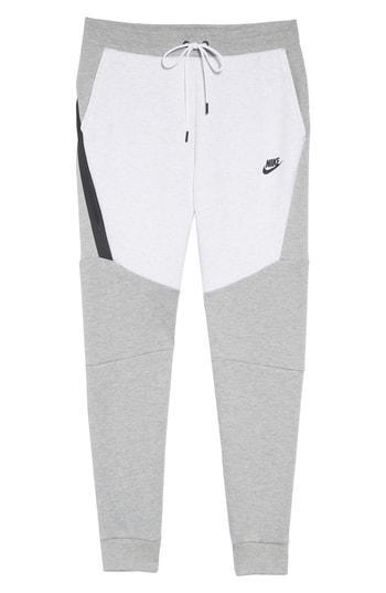 nike tech fleece joggers heather grey