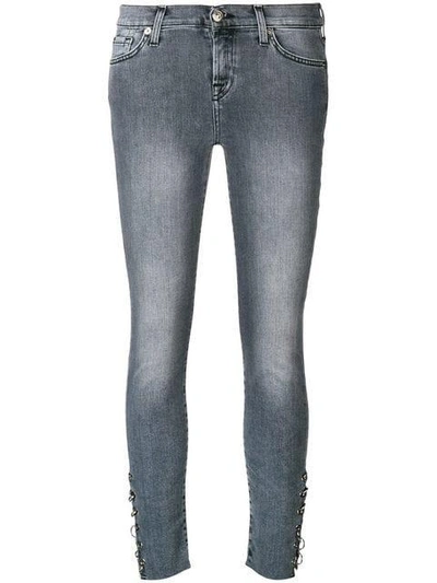 Shop 7 For All Mankind The Skinny Crop Slim Illusion Moondance - Grey