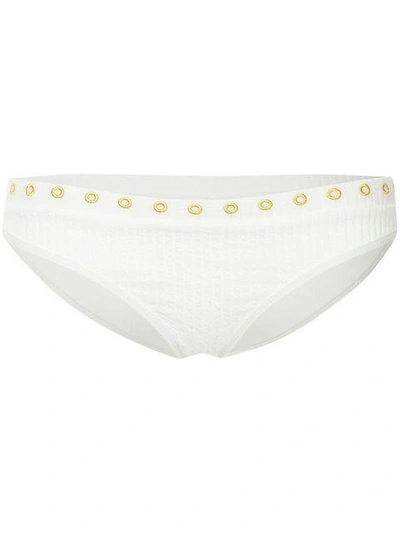 Shop Duskii Hamptons Embroidered Bikini Bottoms