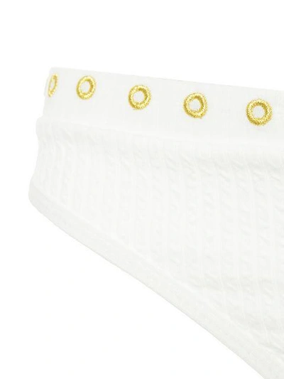 Shop Duskii Hamptons Embroidered Bikini Bottoms