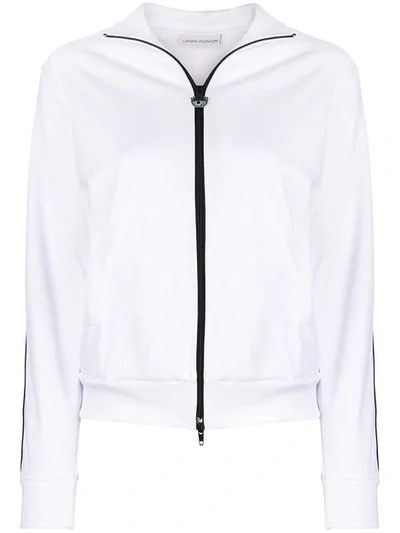 Shop Chiara Ferragni Eye Logo Track Jacket - White