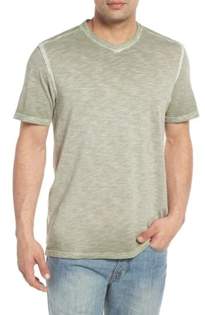 Shop Tommy Bahama Suncoast Shores V-neck T-shirt In Tea Leaf