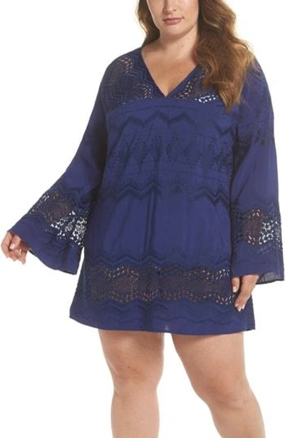 Shop La Blanca Cover-up Tunic In Midnight