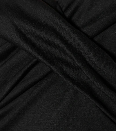Shop Diane Von Furstenberg Wool-blend Midi Dress In Black