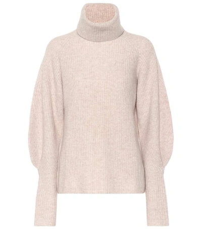 Shop Altuzarra Arrow Cashmere Turtleneck Sweater In Pink