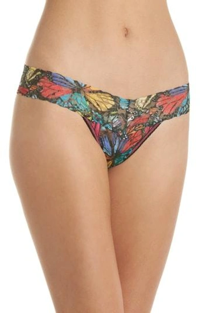 Hanky Panky Flutter-by Low-rise Lace Thong In Flutter By Flutter