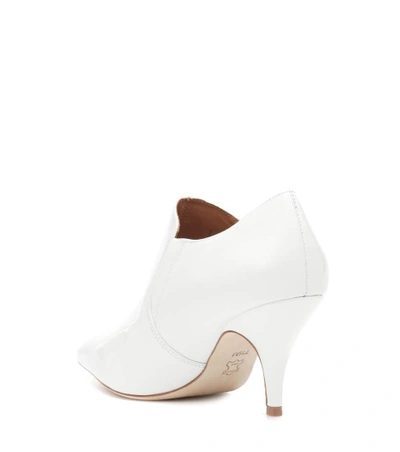 Shop Tory Burch Georgina 80 Leather Ankle Boots In White