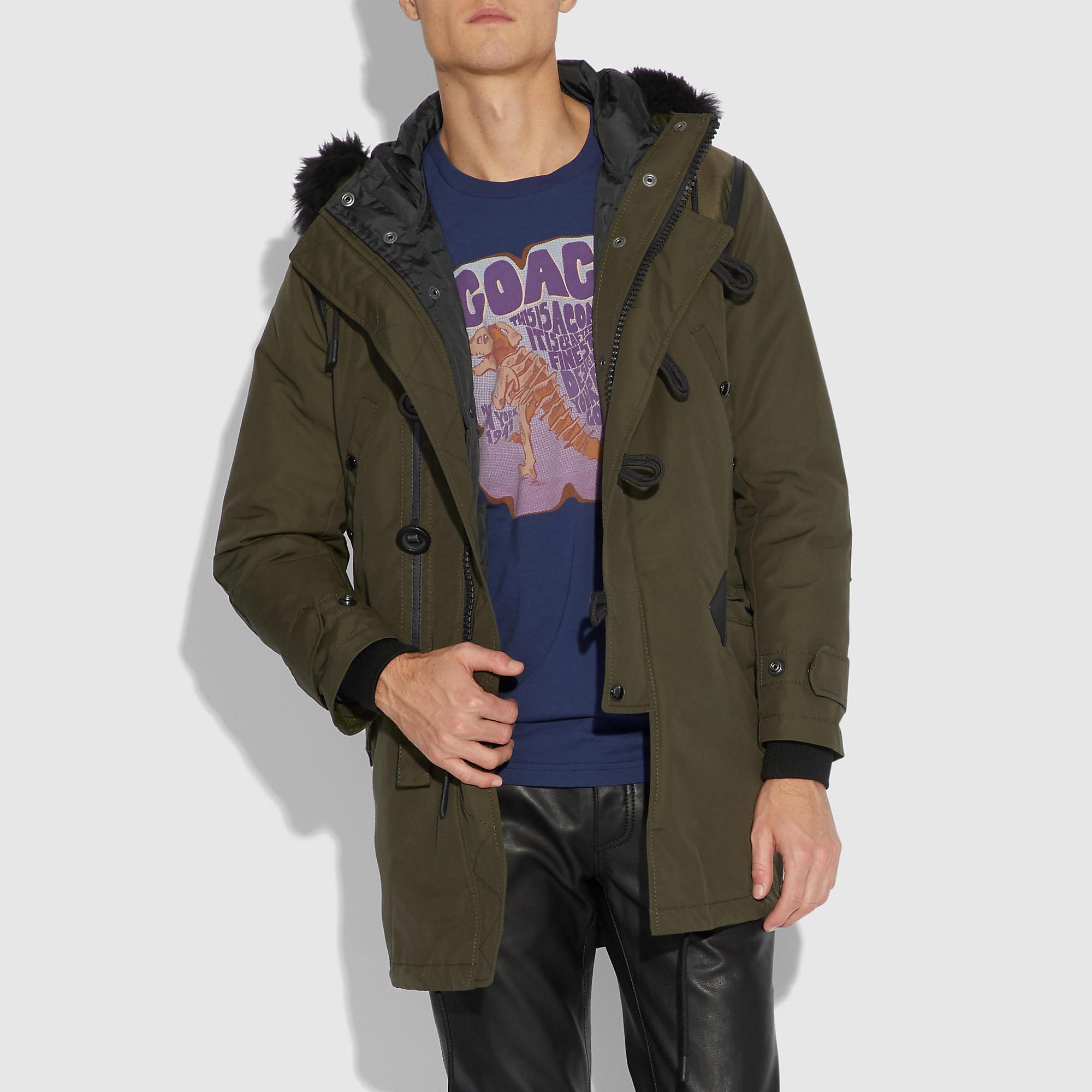 coach mens parka