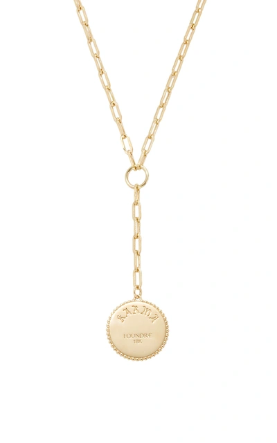 Shop Foundrae Karma 18k Gold Diamond Necklace