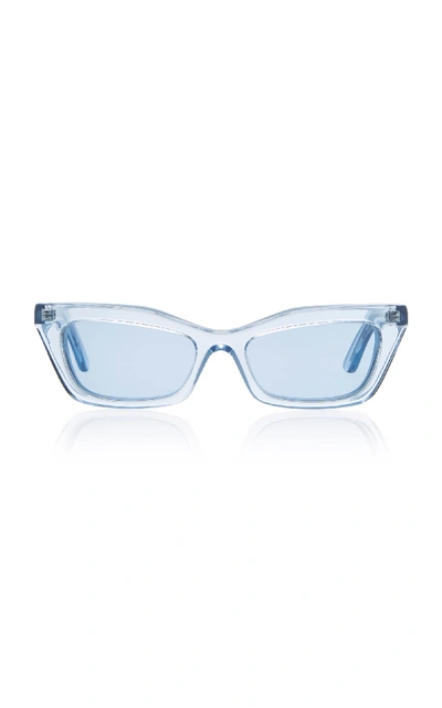 Shop Balenciaga Square-frame Acetate Sunglasses In Blue