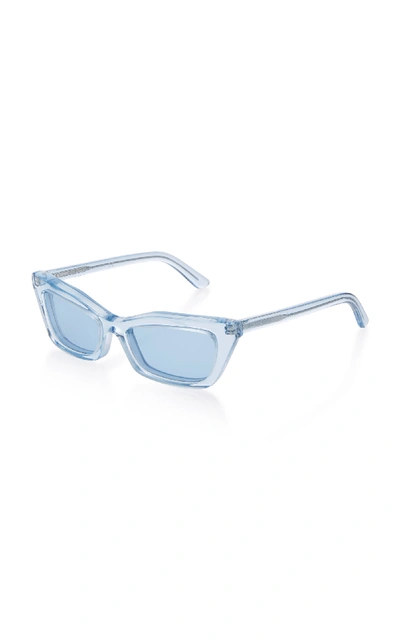 Shop Balenciaga Square-frame Acetate Sunglasses In Blue
