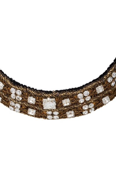 Shop Rebecca De Ravenel Carmen Crystal Collar In White