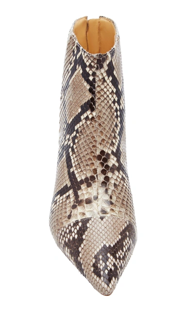 Shop Alexandre Birman Kittie Python Ankle Boots