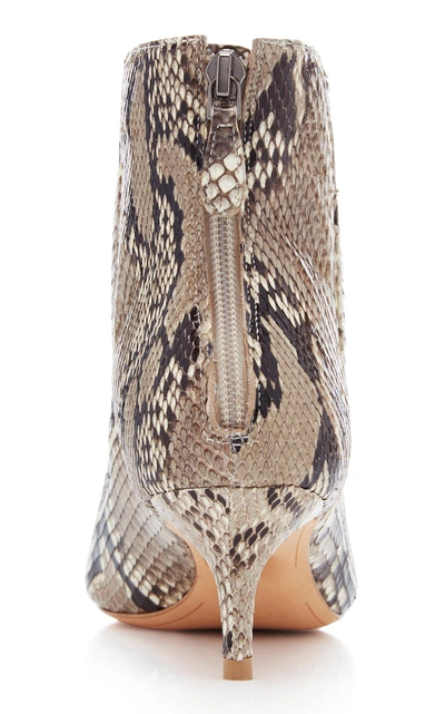 Shop Alexandre Birman Kittie Python Ankle Boots