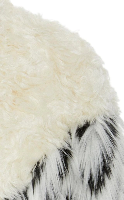 Shop Givenchy Paneled Shearling And Faux Fur Bomber Jacket In White