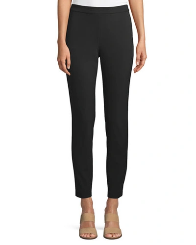 Shop Lafayette 148 Murray Acclaimed Stretch Cropped Pants In Black