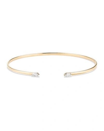 Shop Lana Echo 14k Gold Diamond Marquise Kick Cuff Bracelet