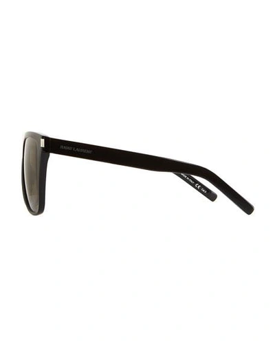 Shop Saint Laurent Unisex Sunglasses In Black