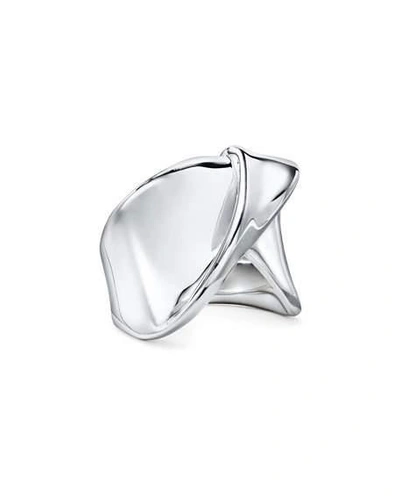Shop Ippolita Classico Folded Ribbon Ring In Silver