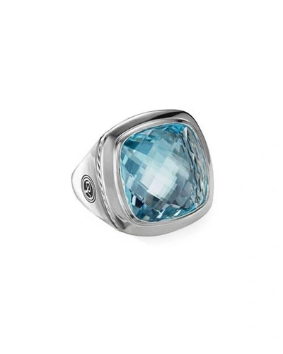 Shop David Yurman 18mm Albion Prasiolite Statement Ring In Sky