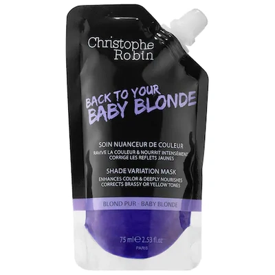 Shop Christophe Robin Mini Shade Variation Hair Mask - Baby Blonde 2.53 oz/ 75 ml