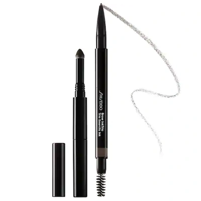 Shop Shiseido Brow Ink Trio Pencil, Powder, Brush Deep Brown 0.002 oz/ 0.06 G