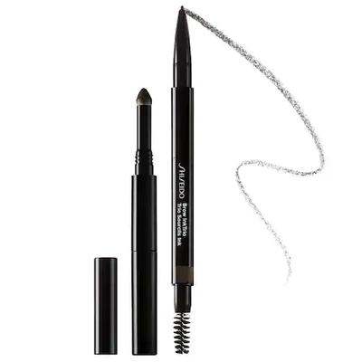 Shop Shiseido Brow Ink Trio Pencil, Powder, Brush Ebony 0.002 oz/ 0.06 G