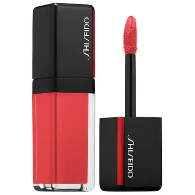 Shop Shiseido Lacquer Ink Lip Shine 306 Coral Spark 0.2 oz/ 6 ml
