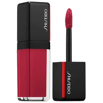 Shop Shiseido Lacquer Ink Lip Shine 307 Scarlet Glare 0.2 oz/ 6 ml