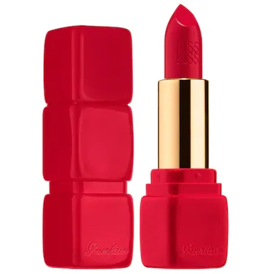 Shop Guerlain Kisskiss Creamy Satin Finish Lipstick 325 Rouge Kiss 0.12 oz/ 3.4 G