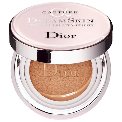 Shop Dior Dreamskin Fresh & Perfect Cushion Broad Spectrum Spf 50 025 Apricot Beige 0.5 oz/ 15 G