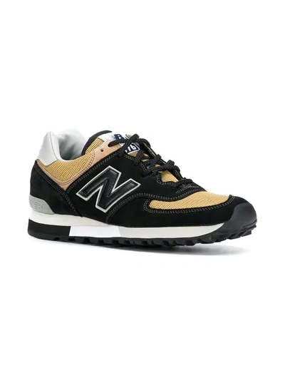 Shop New Balance 576 Sneakers In Black