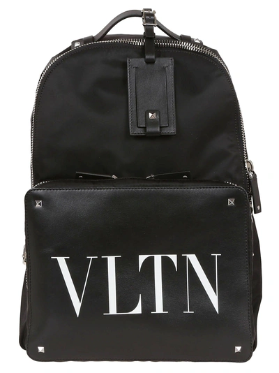 Shop Valentino Vltn Backpack In 0ni Nero