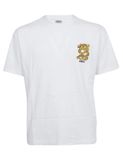 Shop Kenzo Dragon T-shirt In White