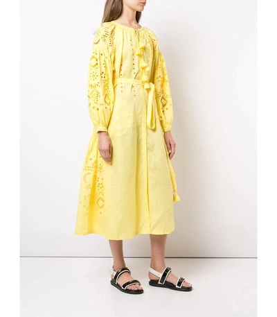 Shop Vita Kin Cherry Blossom Dress In Yellow