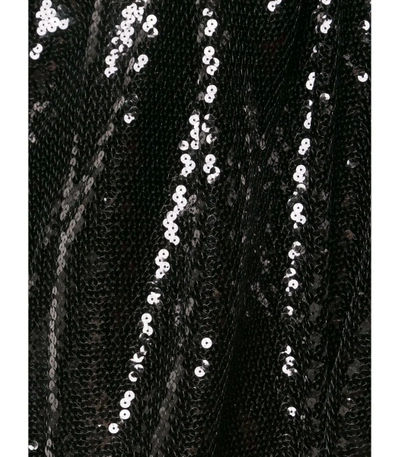 Shop Halpern Sequin Bubble Dress In Black