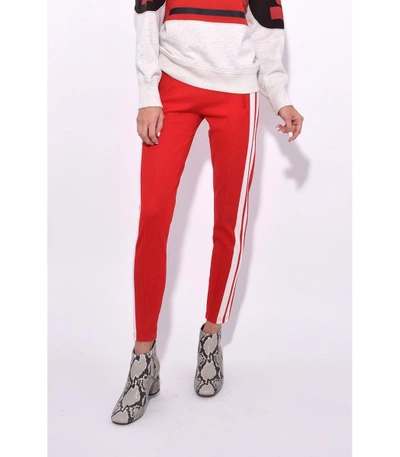 Shop Isabel Marant Étoile Dario Pant In Red