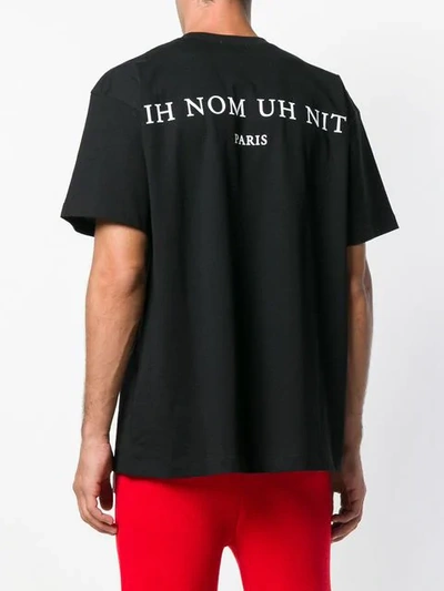 Shop Ih Nom Uh Nit Script Printed T-shirt - Black