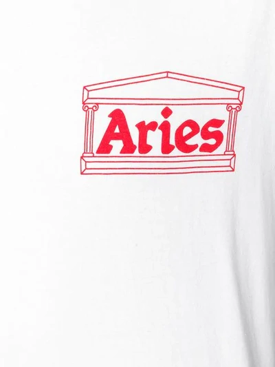 Shop Aries Logo Crewneck T In White