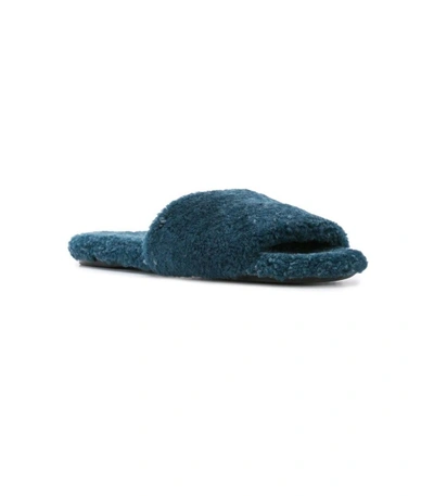 Shop The Row Teddy Bear Slide In Blue