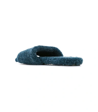 Shop The Row Teddy Bear Slide In Blue