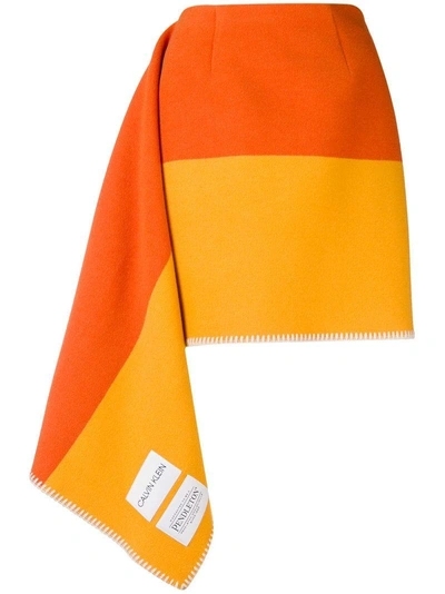 Shop Calvin Klein 205w39nyc Blanket Skirt