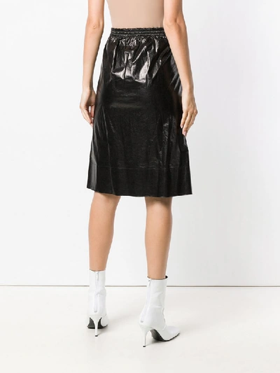 Shop Ports 1961 Metallic Flared Skirt - Black